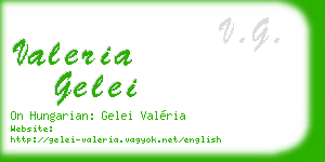 valeria gelei business card