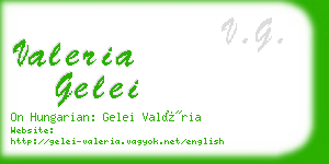 valeria gelei business card